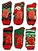 Gilbins Mens Christmas Holiday Fuzzy Socks with Grips Non Slip Skid Slipper Fluffy Hospital Winter Crew Sleep Socks