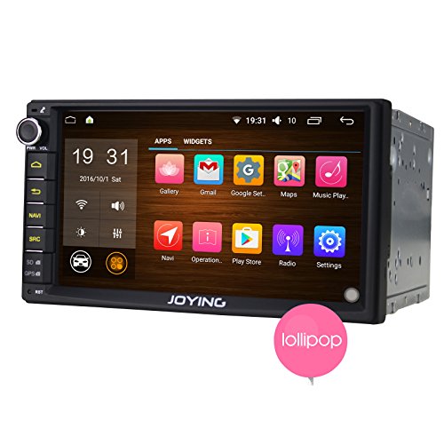 JOYING New Developed 7" Android 5.1 Lollipop Quad Core 1024600 HD Capacitive Touch Screen Double 2 Din Car Radio Bluetooth 1080P Mirrorlink Auto GPS Navigation Head Unit Car Stereo