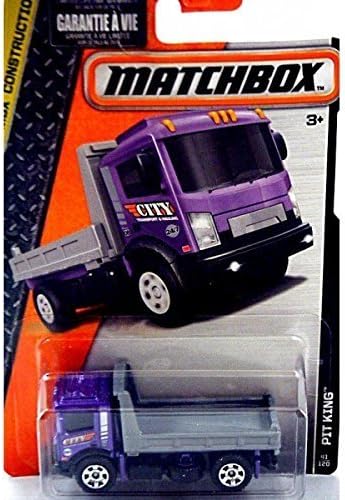 Matchbox 2015 Mbx Construction Pit King Flatbed Hauler Purple] #41120