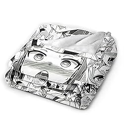 Ahego Throw Blanket Anime Collage Throws Flannel