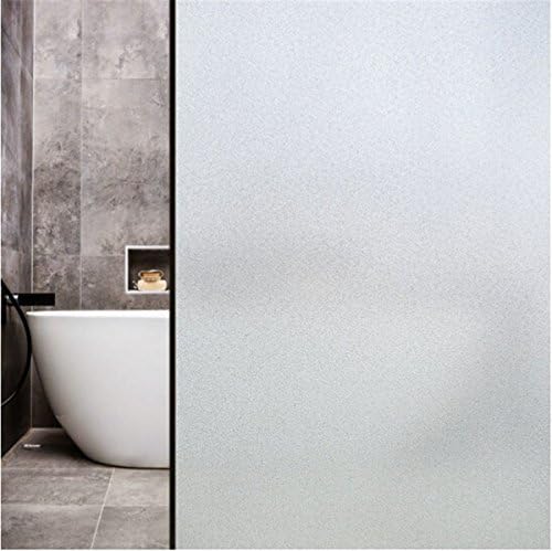Window Film Non Adhesive Frosted Privacy Window Film Self Static Cling Vinly Privacy Window Film Matte White Window Film Both for Home Bathroom Office Meeting Room and Living Room ( 35.4x78.7 Inch)