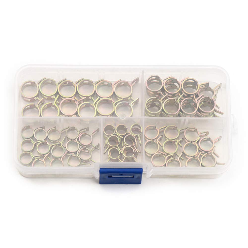 75Pcs/Set Spring Band Fuel Hose Clips Silicone Pipe Clamp Reusable Optional Clamp 6mm 7mm 8mm 9mm 10mm