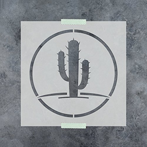 Cactus Stencil Template - Reusable Stencil with Multiple Sizes Available