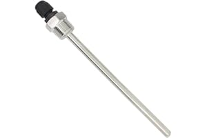 OTOMATICO 1/2 inch thermowell Stainless Steel 304 with Plastic Cap for Beer fermenter ds18b20 pt100 Homebrew Boiler 30 50 100 150 200 300 400 500mm (300mm)