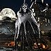 OurWarm 5.5ft Halloween Ghost Hanging Decorations, Large Hanging Grim Reaper with Realistic Skull for Scary Halloween Indoor Outdoor Yard Decorations Prop