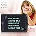 8.5 Inch LCD Writing Tablet Graphic Drawing Board Ultra-thin New Electronic Graffiti Notepad Environmental and Eye Protection for Kids Portable (Black)