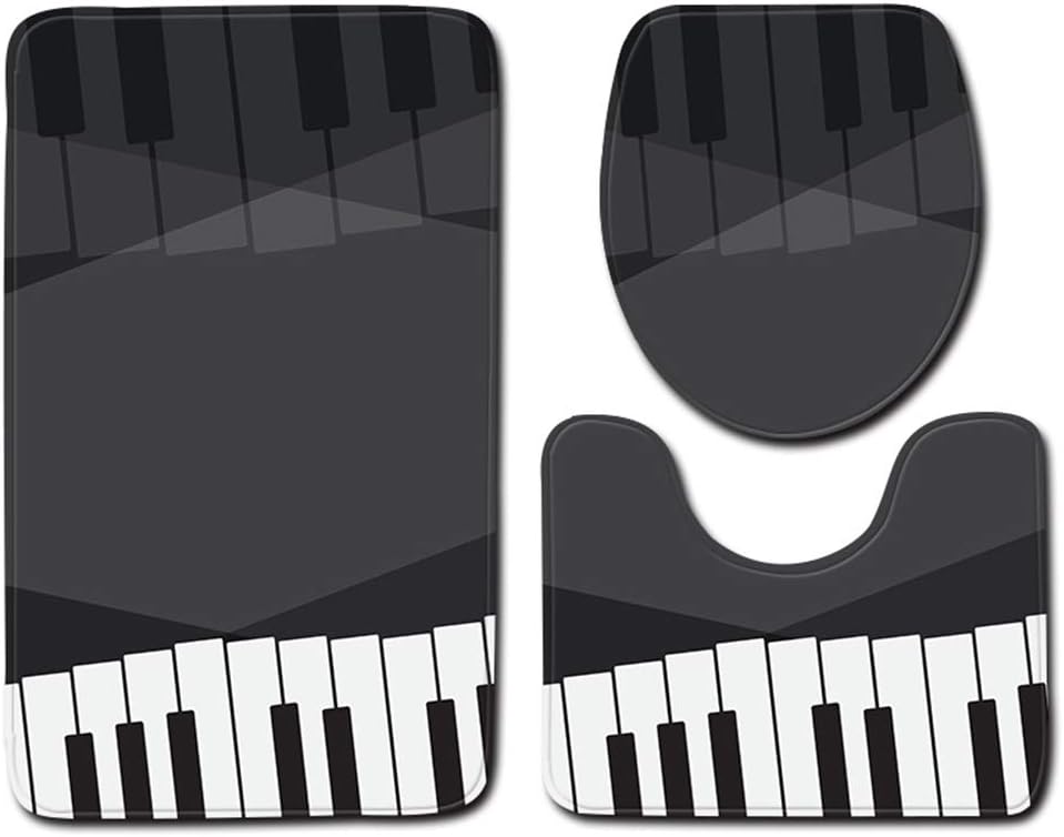 XRLTYY Juego De Inodoro De Tres Piezas, 3 Juegos De Alfombrillas para