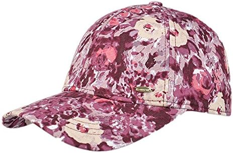 KiKi Monkey 100% Cotton Aadjustable Women's Baseball Cap Sun Hat Outdoor Cap Golf Visor (red)