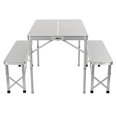 Portable Folding Camping Picnic Table with Bench Set Morocco