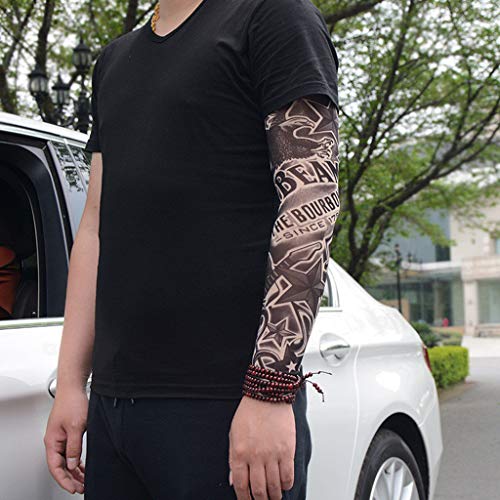 1PC Cooling Arm Sleeves for Men,UV Protective UPF Long Sun Sleeves, Tattoo Cover up Sleeves to Cover Arms
