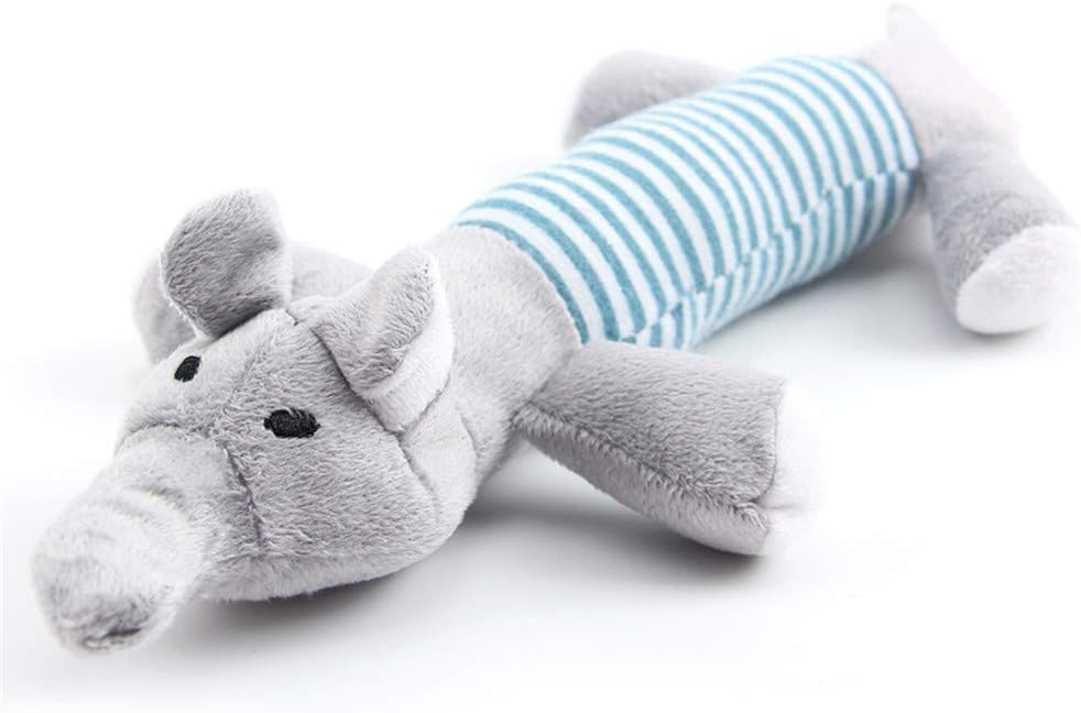 CULASIGN Pet Squeaky Toy Cute Animals Shape Chew Toy for Puppies and Small Medium Dogs