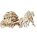 UGEARS Stagecoach 3D Mechanical Model - Wooden Brainteaser and Puzzle for Adults, Teens