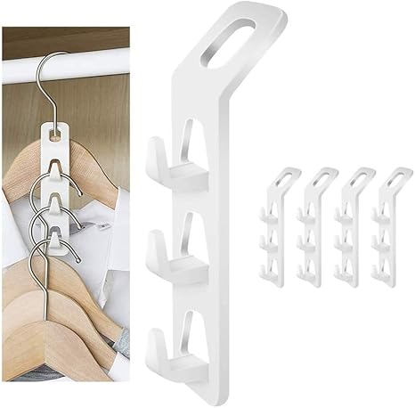 Amazon ハンガー接続フック カスケーディング ハンガーフック 省スペース多機能マルチレイヤ服はシーケンス 手間と時間節約に接続されています 4パック クローゼット吊り下げ収納 オンライン通販