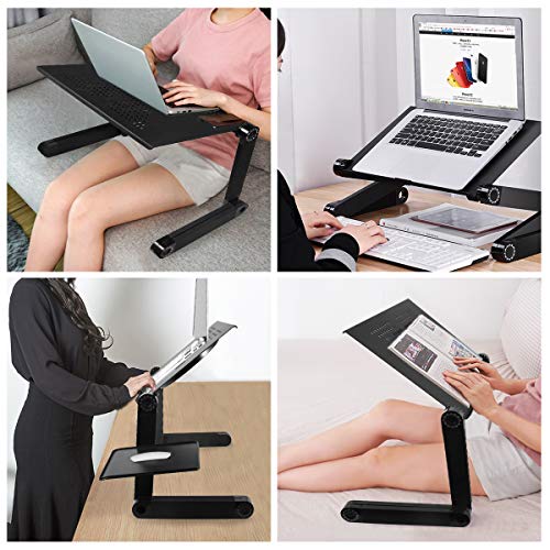 Auralto Adjustable Laptop Stand, Laptop Table for BedReclinerSofa- Birthday Gifts for Women, Man, Mom, Dad, Student… - Image 2