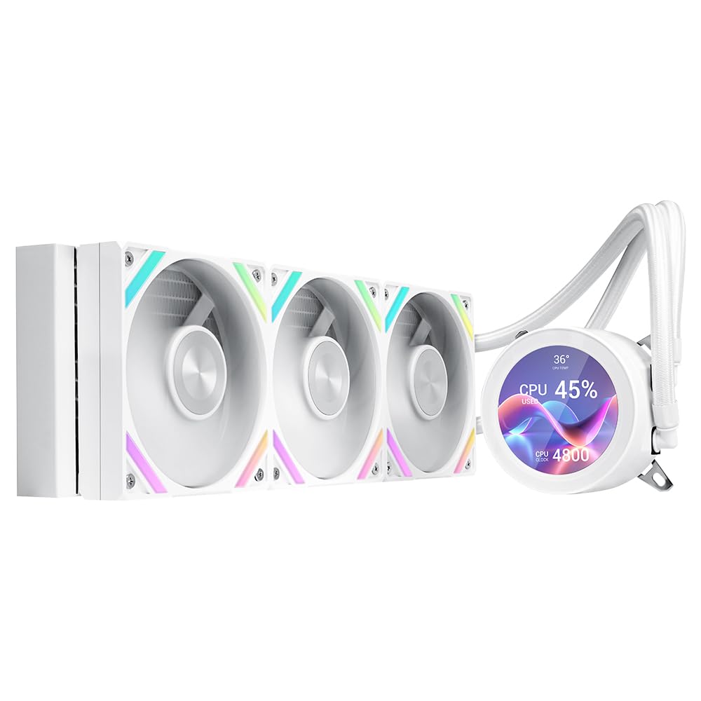 SAMA Q70 360mm AIO Liquid CPU Cooler with 2.8" IPS