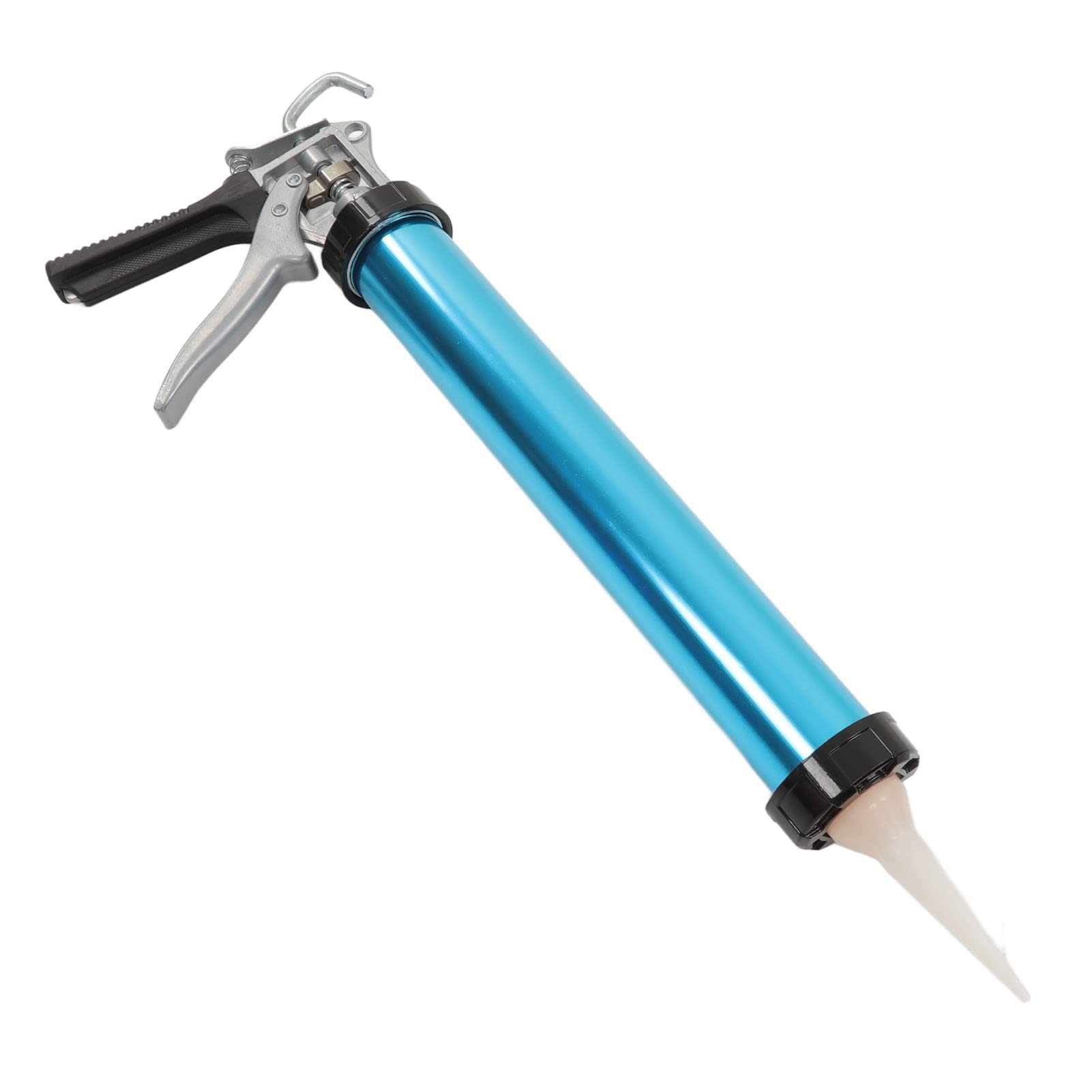 CHICIRIS Manual Sausage Caulking Gun, Drip Sausage Caulk Gun with Aluminum Barrel (Blue)