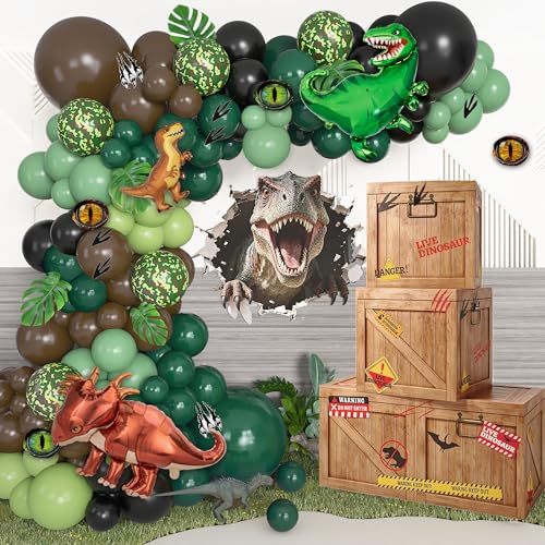 Dinosaur Birthday Party Decorations Dino Boxes Foil