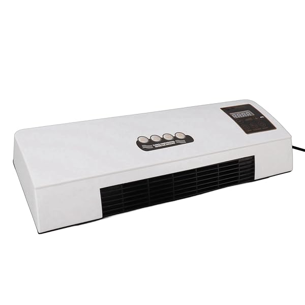 SEMME WALL MOUNT AIR HEATER, DUAL USE WIND AND HEATING FOR BEDROOM AND LIVING ROOM, US PLUG 110V, MINI AIR HEATER FOR EFFICIENT TEMPERATURE CONTROL (WITH PRINT)