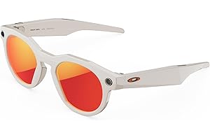 Oakley Meta HSTN, Warm Grey | Smart AI Glasses for Men, Women — Performance for Sports, Athletes - Camera, Audio, Video - 8 Hour Battery - 3K HD Resolution — Prizm™ Polarized Transitions® Lenses
