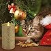 Evenice Glitter Gold Flickering Flameless Candles with Timer and Remote for Christmas Gift (Set of 3)