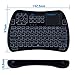 iPazzPort Bluetooth Mini Wireless Keyboard Cover with Touchpad and RGB Backlit, IR Learning Function for for Android TV Box, Nvidia Shield TV, Smart TV, Raspberry Pi
