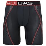 adidas Men's Climacool Mesh Midway Underwear, Black/Bright Red, X-Large