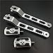 HTT Group Motorcycle Chrome Aluminum Heel/Toe Shift Levers with Skull Shifter Pegs For Harley Davidson Electra Glide 1988 and later