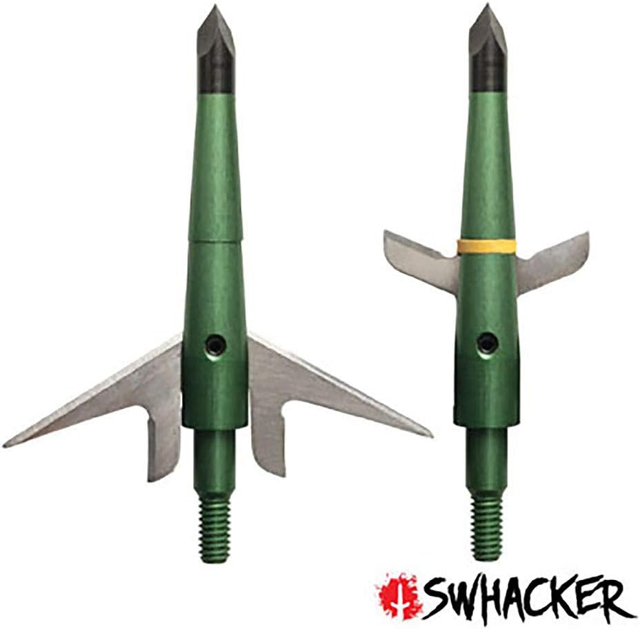 Swhacker SWH00207 #207 2 Inch Cut Broadheads Set of 3-100 Grain, Green, 2" : Sports & Outdoors