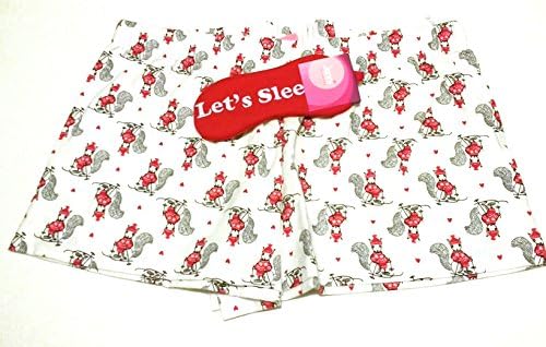 Jenni Printed Boxer Pajama Short and Eye Mask Set > Sking Squirrel (X Small)