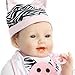 SanyDoll Reborn Baby Doll Soft Silicone 22inch 55cm Magnetic Lovely Lifelike Cute Lovely Cat Little Girl Toy