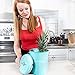 Compost Tumbler, Teal Kitchen Compost Bin Countertop, Indoor Compost Bin Kitchen, Compost Bucket Kitchen, Compost Bins, Compost Caddy, Counter Food Composter for Kitchen, Turquoise Compost Pail