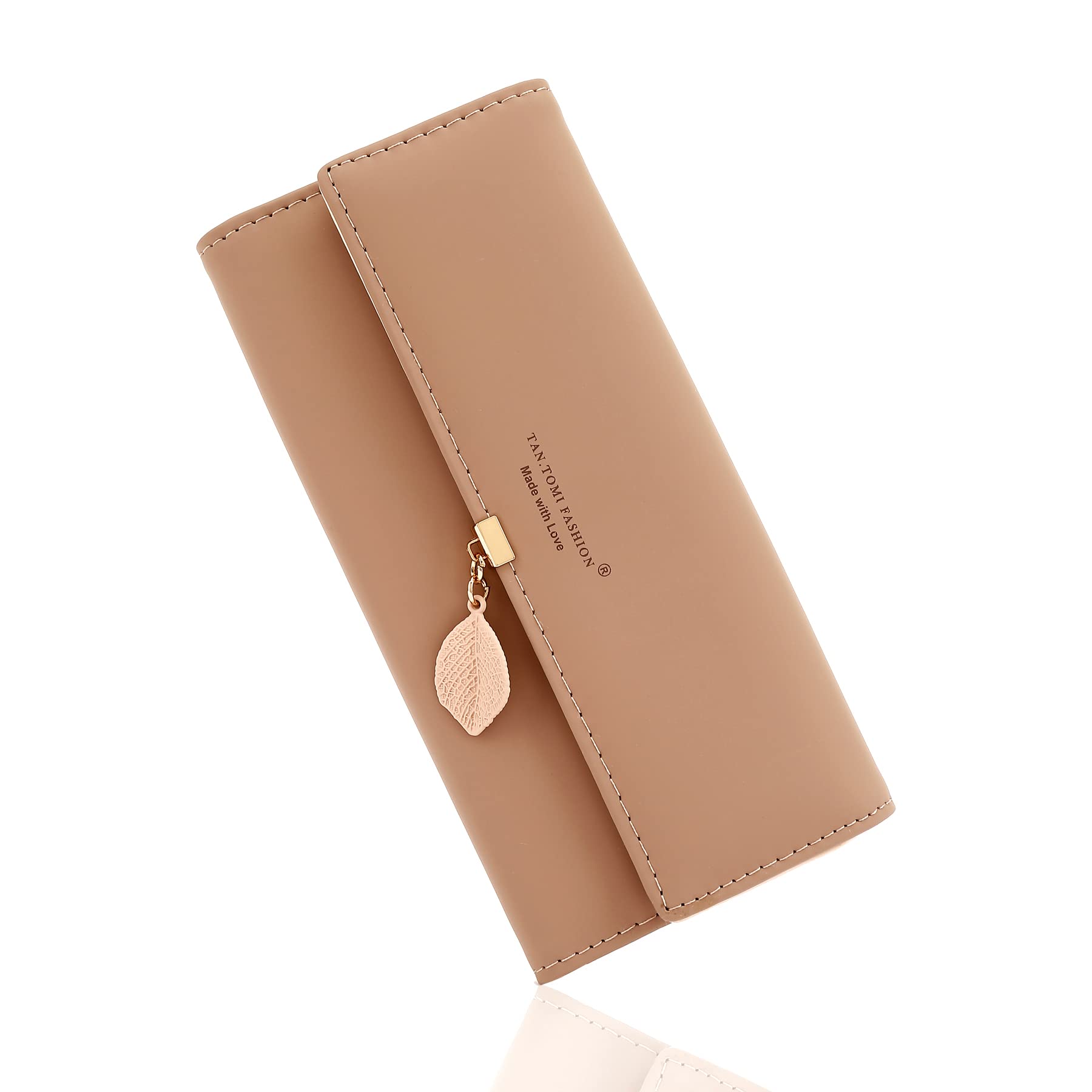 CALIYO Ladies Purse, PU Leather Purses for Women Card Holder Multiple compartments and Card Slots Womens Purse with Tassel Smooth Zipper โ image 1