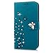 Mavis's Diary Galaxy A42 5G Case, 3D Handmade Wallet Bling Crystal Diamonds Butterfly Fashion Embossed Floral PU Leather Cover with Hand Strap Magnetic Clasp Card Holders