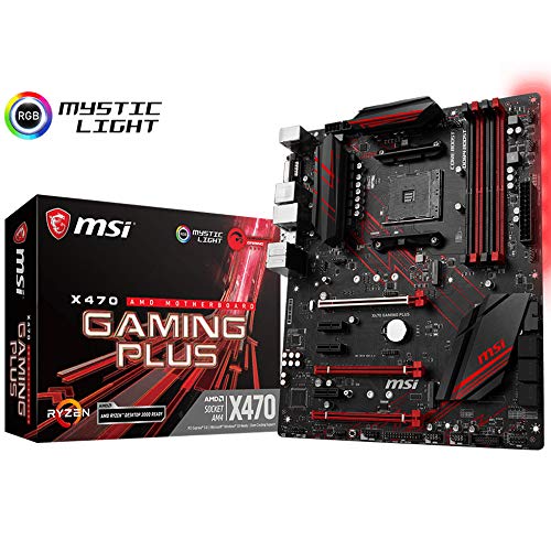 MSI X470GPLUS Performance Gaming AMD X470 Ryzen 2 AM4 DDR4 Onboard Graphics CFX ATX Motherboard (Renewed)