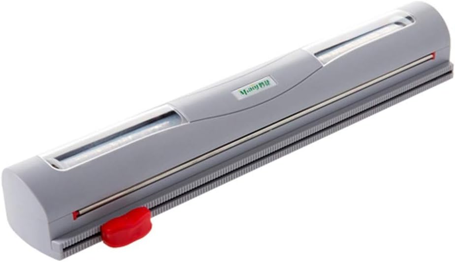 Cling Film Cutter - Reusable Catering Style Plastic Wrap Dispenser Holds Any 30 cm for Cling Film & Foil,Gray