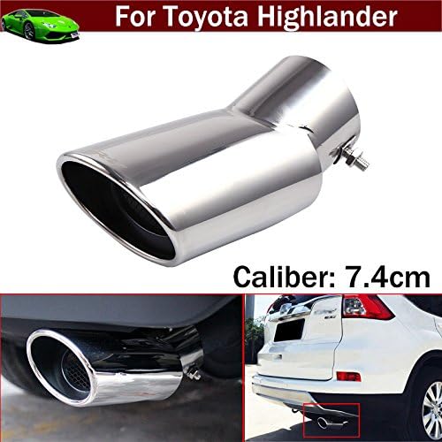 OEM 1pcs Stainless Steel Stainless Steel Curved Exhaust Muffler Tail