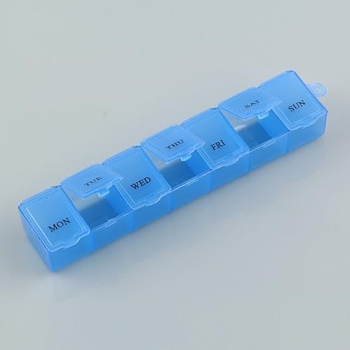 Pill Box 7 Day Pill Box Pill Organizer 14 Compartment Weekly Pill Box