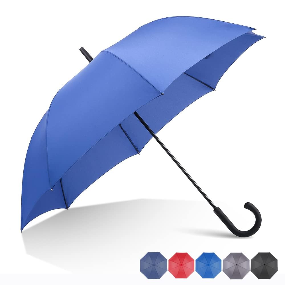 RUMBRELLA Royal Blue Golf Umbrellas 54IN Large Oversize Windproof,Auto Open Umbrella for Men and Women