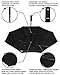 Compact & Automatic Travel Umbrella w/Flashlight Handle (Black)