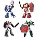 YOUNG TOYS Geo Mecha Beast Guardian Mini Series Transformation Transforming Robot Action Figure Toy ( Pack of 4)