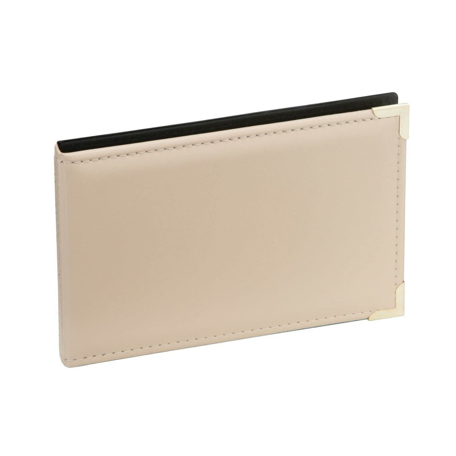 Kenro Ivory Leather Look Mini Photo Album for 36 photos 6x4 inch / 10x15cm with Gilt Corners Landscape Photographs, Carlton Series – APL150IV