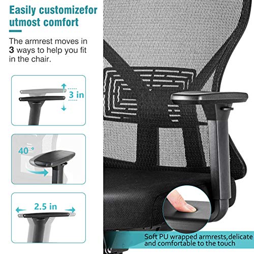 MOLENTS Ergonomic Executive Office Chair HighBack Computer Chair with