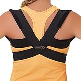 Comfortable and Invisible Posture Corrector and Clavicle Support - Quality Brace Vest for Women and Men, Can Be Worn All Day by Kids and Adults - Fixes Back and Neck Pain, Improves Humpback Correction