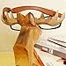 Best-mall Creative Wood Hand Carved Eyeglass Holder-Hold Most Style of eyewears-Great Gift for Anyone (Deer)