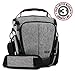 USA GEAR Camera Case for Digital SLR (Gray) w/Soft Cushioned Interior, Zippered Accessory Pockets, Adjustable Carry Strap - Compatible w/Nikon D3300 / D3400 / D5500, Canon Rebel T6 / T6i / T5 & More