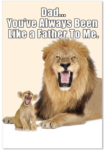 9857 'Like a Father' - Funny Father's Day Greeting Card with 5