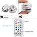 10pcs Submersible LED Lights,Multicolor,Waterproof Underwater Lights,SMD 3528 RGB Tea Lights with IR Remote Control for vase, bowls, aquarium and party decoration
