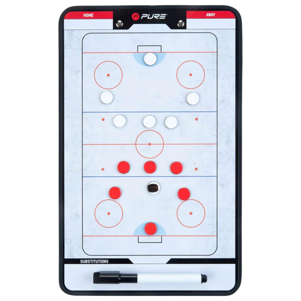 Pure2Improve Unisex Adult Coach Board Ice Hockey Coach Board - White,.