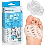 Metatarsal Pads Ball of Foot Cushions - Soft Gel Ball of Foot Pads - Mortons Neuroma Callus Metatarsal Foot Pain Relief Bunion Forefoot Cushioning Relief Women Men