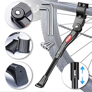 WATSABRO Bike Kickstand 24-29 inches Adjustable Universal Bicycle Stand Support for Bicycle Mountain Bike Road Bike